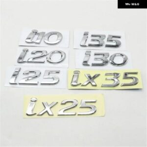 I10 I20 I25 I30 I35 IX25 IX35 GLS エンブレム テール ステッカー デカール ABS クローム リアロゴ トランク レター ネームプレート オート スタイリング