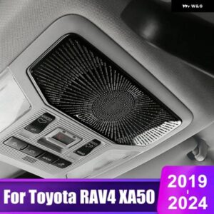 トヨタ RAV4 2019 - 24 RAV 4 XA50 ハイブリッドカー フロント読書灯 オーディオ ツイーター スピーカー カバー アクセサリー