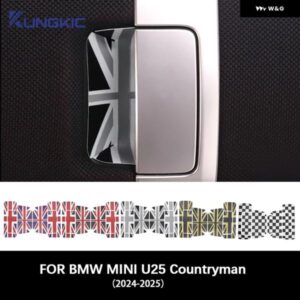 インナー ドアハンドル /インナードアボウル ステッカー レザー ミニクーパー カントリーマン U25 2024 2025 ステッカー カーアクセサリー