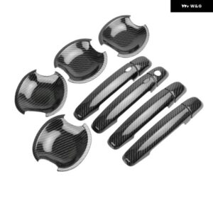 スズキ スイフト 2005-2017 クロームカーボン カー ドアハンドル カバー トリム ステッカー スタイリング アクセサリー