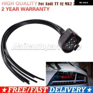 6ピン テールライト バルブ ホルダー テールライト ソケットプラグ ケーブル アウディ TT 8J MK2 2006-2014リアライト電気コネクタ アセンブリ