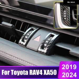 トヨタ RAV4 XA50 2019 - 24 ハイブリッドカー セントラ ル コントロール エアコン ベント アウトレット カバー アクセサリー