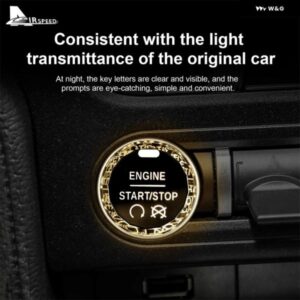 ABS フォード マスタング2015 - 23クリスタルスイッチカー エンジン スタート ボタン イグニッション カバー 交換