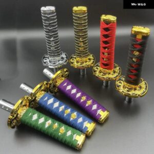 カーアクセサリー 汎用 15CM 20CM カタナ サムライソード シフト ノブ シフター アダプター 付き ギア シフト ノブ ほとんど車