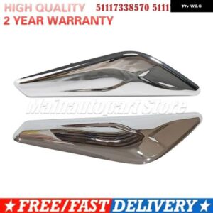 L 51117338569 R 51117338570 フロント左 右 サイドフェンダー クローム トリム フィニッシャー BMW X3 X4 F25 F26