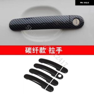 ドアハンドル カバー トリム シュコダ オクタビア 1 MK1 1U VRS 2 MK2 1Z コンビワゴンアクセサリー プラスチック イミテーションカーボン