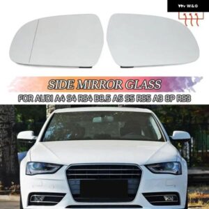 アウディ A4 S4 RS4 B8.5 A5 S5 RS5 A3 8P RS3 2010-2016 バックミラー ガラス 2個