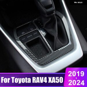 トヨタ RAV4 2019 - 24 RAV 4 XA50 ハイブリッドアクセサリー カーセンター コンソール ギア シフト パネル カバー トリム