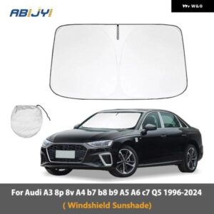 アウディ A3 8P 8V A4 B7 B8 B9 A5 A6 C7 Q5 1996-2024 紫外線防止 フロントガラス サンシェード 反射 カーアクセサリー ツール
