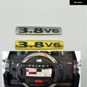 パジェロ 3.8 V6 エンブレム リア トランク リッド ロゴ バッジ ネームプレート サインマーク 3.8V6