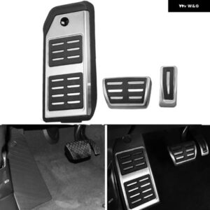 ガスアクセルブレーキ フットレスト ペダルカバー アウディ Q7 2017-2024 Q8 TOUAREG 2019-2024 CAYENNE 2020-2024 アクセサリー ドリル不要