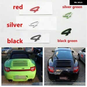 カー スタイリング 4S 4S リア トランク バッジエンブレムナンバーレターロゴ ステッカー