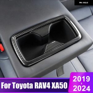 トヨタ RAV4 2019 - 24 RAV 4 XA50 ハイブリッド ABS カーシート リア ウォーターカップ ホルダー カバー トリム アクセサリー