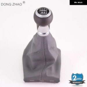 アウディ A6 C6 オールロード クワトロ 2005 - 11 車用 6速ギアスティック シフト ノブ レザー ブーツ 付き