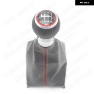 アウディ A4 S4 アバント クワトロ B8 2008 - 14 車 5/6スピード ギアスティック レベル シフト ノブ PU レザー ブーツ