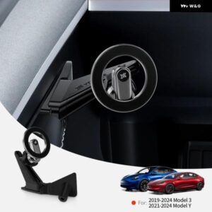 テスラ ドアハンドル マグネット式車載スマホ ホルダー モデル3 Y ハイランドジュニパー 360度回転式メタル マウント 全機種対応
