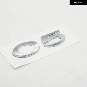 C5 文字マーク ロゴ バッジ エンブレム デカール 車リア トランク リッド ネームプレート デカール