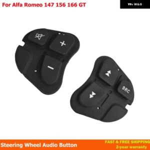 ALFA 147 ステアリングホイール アクセサリー 多機能 オーディオ ボタン カー オーディオ コントロール ブラック ステアリングホイール ボタン