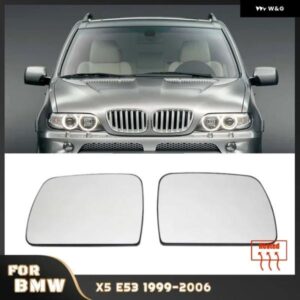 BMW E53 X5 1999-2006 ヒーター付きサイドミラー ガラス ドアウィング リアビュー バックミラー ガラス サイドミラー レンズ 51168408797 8408797