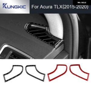 ACURA TLX 2015 - 20 LHD RHD 車計器 アウトレット インテリア アクセサリーリアルソフトカーボン ステッカー