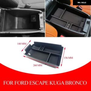 ABS アームレスト ボックス セカンダリーストレージトレイ フォード エスケープクーガ2020-2024 フォード ブロンコスポーツ2021-2024カーアクセサリー