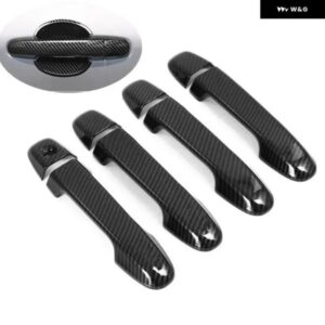 トヨタ カムリ 2012 - 2016 トヨタ オーリス 2013-2017 クロームカーボン カーサイド ドアハンドル カバー トリム ステッカー カーアクセサリー