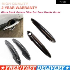 グロスブラック カーボン車 ドアハンドル カバー BMW MINI COOPER S R50 R52 R53 R55 R56 R57 R58 R59 R61 車ハンドルカバー