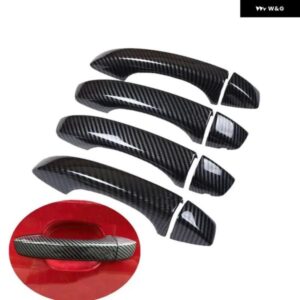 カーボンクロームカー ドアハンドル カバー トリム スタイリング ステッカー MG ZS 2017 - 22自動車アクセサリー