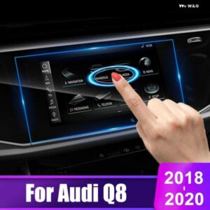 アウディ Q8 2018 - 21 強化ガラス カーナビゲーションスクリーン プロテクター フィルム インストルメント パネル フィルム ステッカー アクセサリー