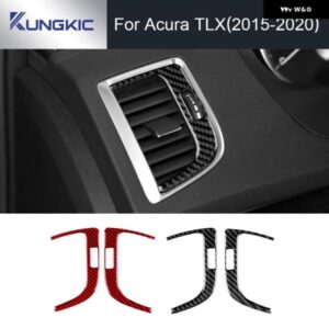 ACURA TLX 2015 - 20 車側中央 制御 アウトレット アクセサリーリアルソフトカーボン ステッカー