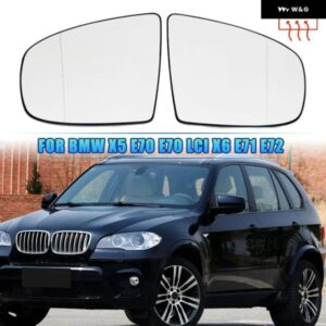 バックミラー サイドミラー ガラス ヒーター付き + 調整 BMW X5 E70 2007-2013 X6 E71 E72 2008-2014