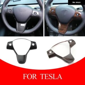 テスラ モデル3 2016-2022 モデルY 2019-2022 車 ステアリングホイール ボタン パネル ステッカー トリム カバー アクセサリー