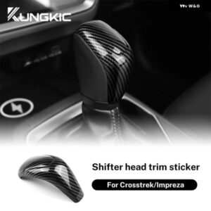RHD LHD ABSカーボンカバー スバル クロストレック 2024 インプレッサ 2024 車用 ギア シフト ヘッドカバー インテリア ステッカー アクセサリー