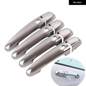 シボレー エクイノックス 2017-2021 カーボン クローム カー ドアハンドル カバー 装飾 トリム ステッカー スタイリング アクセサリー