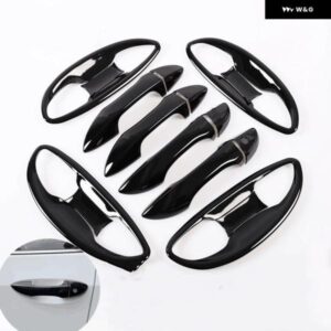 トヨタ カローラ アルティス 2014 - 18 光沢ブラッククローム カー ドアハンドル カバー ボウル トリム スタイリング アクセサリー