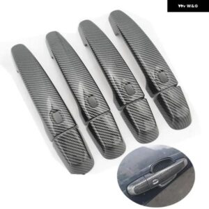 シボレー マリブ 2016-2023 カーボン クローム カー ドアハンドル カバー トリム ステッカー スタイリング アクセサリー