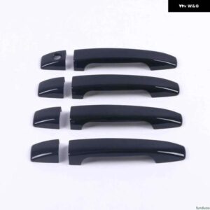 スバル フォレスター SH 2008-2012 光沢ブラックカーボン車 ドアハンドル カバー ステッカー オーバーレイ スタイリング アクセサリー