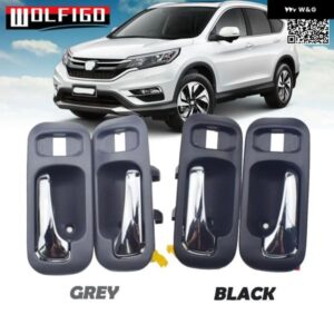 クロームグレー/ブラック 内側 ドアハンドル 内装 フロント 左 右 ホンダ CRV 97-01 オデッセイ 1995-1998 72124S10A11ZA 72164S10A11ZA