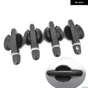 クロームカーボン ドアハンドル カバー ボウル トリム トヨタ カローラ アクシオ アルティス 2008-2013 スタイリング アクセサリー