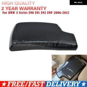 BMW 3シリーズ E90 E91 E92 E9P 323I 325I 328I 330I 335D 335I LHD カーボングレイン アームレスト カバー センター コンソール パッド
