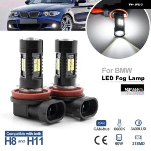 BMW 1シリーズ E81 E87 E82 E88 2シリーズ F22 F23 3シリーズ E46 CANバス LED H8 H11 フォグランプ BMW ヘッドライト ちらきなし ドライビングライト