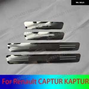 ステンレス カーウェルカムペダルシル ガードプレートカー スタイリング ルノーCAPTUR KAPTUR 2013-2021