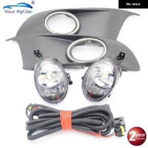 VW キャディ 2K フェイスリフト 2011 - 15 カー スタイリング LED フォグランプ ライト グリル カバー ワイヤー ハーネス アセンブリ