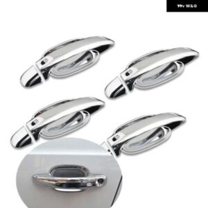 カーボンクロームカー ドアハンドル カバー ステッカー アウディ Q3 2012-2018 スタイリング 自動車アクセサリー