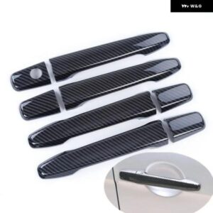 シトロエン C4 エアクロス 2012-2017 エアクロス クローム カーボン ドアハンドル カバー サイド トリム キャップ カー スタイリング アクセサリー