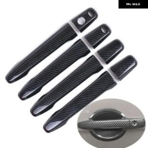 シトロエン C-CROSSER 2007-2016 クロームカーボン ドアハンドル カバー トリム セット アクセサリー