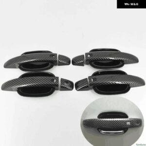 アウディ A3 2008-2012 カーボン クローム カー ドアハンドル カバー ステッカー スタイリング 自動車アクセサリー