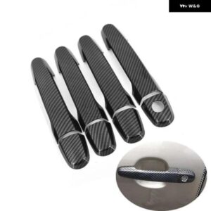 シトロエン C1 MK2 2015 - 19 カーボン カー ドアハンドル カバー トリム カー スタイリング アクセサリー オーバーレイ ステッカー