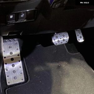 トヨタ C-HR CHR 2016 - 19 ステンレス フットペダル アクセルブレーキペダル 滑り止め パッド カバー AT