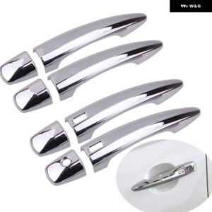 カーボンクロームカー ドアハンドル カバー ステッカー 日産 セントラ ブルーバード シルフィ 2020 2021 2022 スタイリング アクセサリー